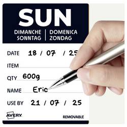 Avery-Zweckform DLDSUNREV-500 víceúčelové etikety 40 x 56 mm papír černá 1 ks přemístitelné ruční popis