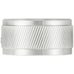 TRU COMPONENTS TC-11613824 otočný knoflík s označením stříbrná (Ø x v) 34 mm x 17 mm hliník 1 ks