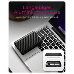 ICY BOX IB-CR602M-C31, M.2 NVMe/SATA SSD Gehäuse m. Kartenleser 2x SD 4.0, USB 3.2 Gen 2 Pouzdro pro SSD M.2 USB-C™ (USB 3.2 Gen 2) 10 GBit/s M.2 PCIe NVMe,