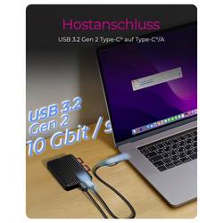 ICY BOX IB-CR602M-C31 Pouzdro pro SSD M.2 USB-C™ (USB 3.2 Gen 2) 10 GBit/s M.2 PCIe NVMe, M.2 SATA 2280 61154