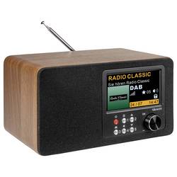 Albrecht DR 863 27863 Akumulátorové rádio, DAB+, FM, funkce alarmu, hnědá, černá
