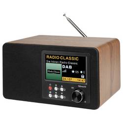 Albrecht DR 863 27863 Akumulátorové rádio, DAB+, FM, funkce alarmu, hnědá, černá