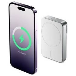 Alogic Matrix Universal Magnetic powerbanka Li-Ion, 5000 mAh, MagSafe, USB-C®, bílá