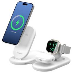 Alogic nabíjecí stanice Alogic PackAway 3-in-1 Qi2 Wireless Char AL31WCPA-WH bílá