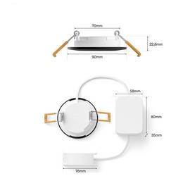 Philips Hue Hue LED vestavné svítidlo 8721103109231 1er-Pack pevně vestavěné LED 0.5 W teplá až studená bílá