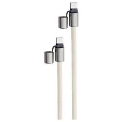 Intenso Kabel USB-C USB 2.0 USB-C ® zástrčka, USB-C ® zástrčka 1.65 m béžová šňůrka na mobilní telefon 7991001 datový kabel, nabíjecí kabel