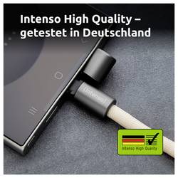 Intenso Kabel USB-C USB 2.0 USB-C ® zástrčka, USB-C ® zástrčka 1.65 m béžová šňůrka na mobilní telefon 7991001 datový kabel, nabíjecí kabel