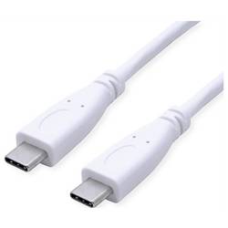 Value Kabel USB-C USB-C ® zástrčka 0.5 m bílá 11.99.9056