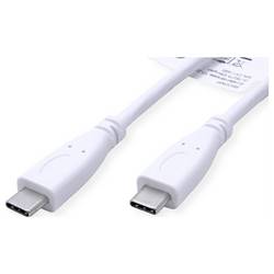 Value Kabel USB-C USB-C ® zástrčka 0.5 m bílá 11.99.9056