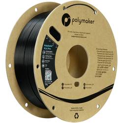 Polymaker PA13002 6938936714019 vlákno pro 3D tiskárny PLA+ Filament pro vysokorychlostní 3D tisk, Nárazuvzdorný 1.75 mm 1000 g černá PolySonic™ 1 ks