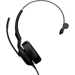 Jabra Evolve2 50 UC monaural USB-C Headset otevřená (On Ear) kabelová mono černá Potlačení hluku headset telefon