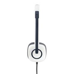 Logitech H150 Headset otevřená (On Ear) kabelová stereo bílá Redukce šumu mikrofonu, Potlačení hluku regulace hlasitosti, Vypnutí zvuku mikrofonu Počítače