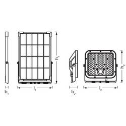OSRAM HOMELIGHTING 4099854429439 Endura Flood Split Solar Sensor 30W 840 Remote control solární zahradní lampa LED LED 30 W