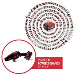Einhell GE-PS 18/15 Li BL Kit Akku-Astkettensäge akumulátor Aku řetězová pila + akumulátor, vč. nabíječky, měkká rukojeť 18 V délka čepele 158 mm