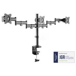 Digitus DA-90362 držák na stůl pro monitor 3 Displej: (s) 38,1 cm (15) - 68,6 cm (27) černá otočný, nastavitelná výška, naklápěcí, nakláněcí, otočný