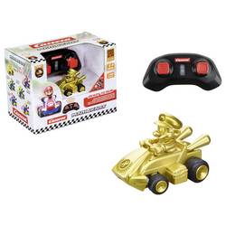Carrera 370430031 CARRERA - 2.4GHz Mario Kart Mini RC - Gold gold Paperbox 1:50 RC model auta elektrický závodní auto vč. akumulátorů a kabelu k nabíjení