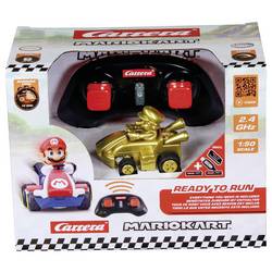 Carrera 370430031 CARRERA - 2.4GHz Mario Kart Mini RC - Gold gold Paperbox 1:50 RC model auta elektrický závodní auto vč. akumulátorů a kabelu k nabíjení