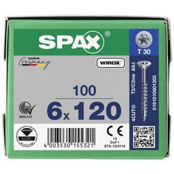 SPAX 0191010601205 R 88091 Senkkopf/T-STAR TG šroub do dřeva 6 mm 120 mm T-STAR plus ocel WIROX 100 ks
