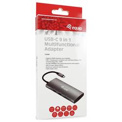 Equip USB-C® dokovací stanice USB-C to 9 in 1 Multifunctional Adapte