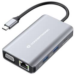 Conceptronic USB-C® dokovací stanice Conceptronic DONN21G - Dockingstation - USB-C 3.2 Gen 1