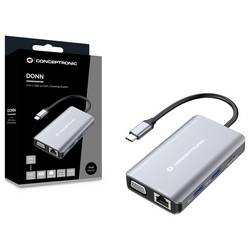 Conceptronic USB-C® dokovací stanice Conceptronic DONN21G - Dockingstation - USB-C 3.2 Gen 1