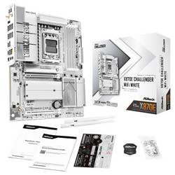 ASRock ASROCK X870E Challenger WiFi White (AM5) Základní deska Socket (PC) AMD AM5 Tvarový faktor ATX Čipová sada základní desky AMD® X870E
