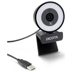 Dicota Webcam Ringlight 5MP webkamera, Mikrofon