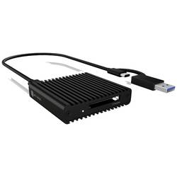ICY BOX IB-CR404-C31, Kartenleser, CF Exp. 2.0 Type-B, USB 3.2 Gen 2, LED, Aluminium externí čtečka paměťových karet USB-C®, USB 3.2 (Gen 2) černá