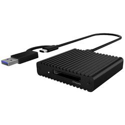 ICY BOX IB-CR404-C31, Kartenleser, CF Exp. 2.0 Type-B, USB 3.2 Gen 2, LED, Aluminium externí čtečka paměťových karet USB-C®, USB 3.2 (Gen 2) černá