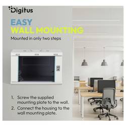 Digitus DN-37106 19 skříň pro datové sítě 9 U šedá, šedá (RAL 7035), světle šedá, šedobílá (RAL 7035)