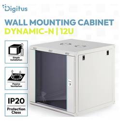 Digitus DN-37110 19 skříň pro datové sítě 12 U šedá, šedá (RAL 7035), světle šedá, šedobílá (RAL 7035)