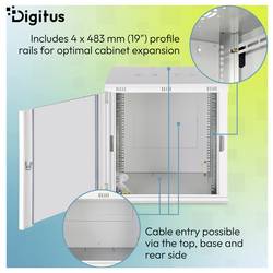 Digitus DN-37110 19 skříň pro datové sítě 12 U šedá, šedá (RAL 7035), světle šedá, šedobílá (RAL 7035)