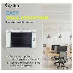 Digitus DN-37110 19 skříň pro datové sítě 12 U šedá, šedá (RAL 7035), světle šedá, šedobílá (RAL 7035)