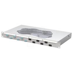 Metz Connect OpDAT fix2 Patchfeld splice 6xLC-D OM3 patch panel 483 mm (19) Kabel 1 U světle šedá osazený