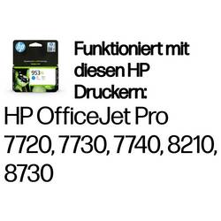 HP Ink 953XL originál Single azurová F6U16AE