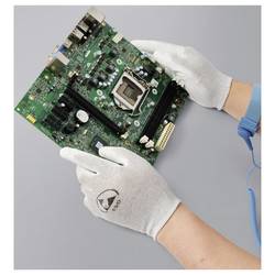 TRU COMPONENTS ESD rukavice S vnitřním potahem vel. Oblečení: S Polyamidové vlákno, PU povlak Bag