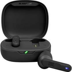 JBL Wave Flex špuntová sluchátka (In Ear) Bez kabelu, Bluetooth® stereo černá Nabíjecí pouzdro, Indikátor nabití, odolná vůči vodě sportovní