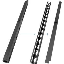 Digitus DN-19 ORG-42U-B 19 palec držák na kabely 42 U Vhodné pro hloubku skříně: od 300 mm černá, černá (RAL 9005)