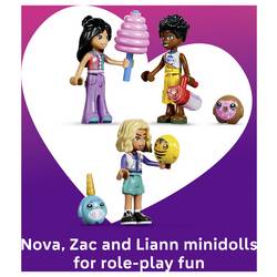42700 LEGO® FRIENDS Kolečko na muffin; hračky pro zábavní parky na napodobeniny s 3 hracích figurkami a množstvím vavého příslušenství