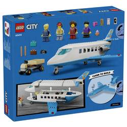 60492 LEGO® CITY Osobní jet; sada s odletováním, zavazadlovým vozem a 4 minifigurami