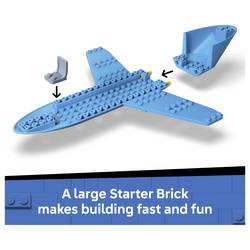 60492 LEGO® CITY Osobní jet; sada s odletováním, zavazadlovým vozem a 4 minifigurami