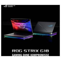 Asus herní notebook ROG Strix G18 45.7 cm (18 palec) 2.5K Intel® Core™ Ultra 9 290HX Plus 16 GB RAM 1 TB SSD německá, QWERTZ Intel Intel grafika Nvidia NVIDIA