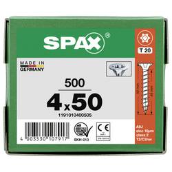 SPAX 1191010400505 šroub ze zápustnou hlavou 4 mm 50 mm T-STAR plus ocel 500 ks