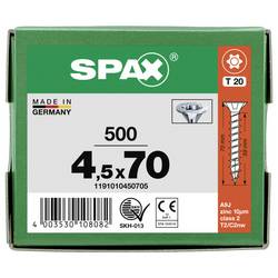 SPAX 1191010450705 šroub ze zápustnou hlavou 4.5 mm 70 mm T-STAR plus ocel 500 ks