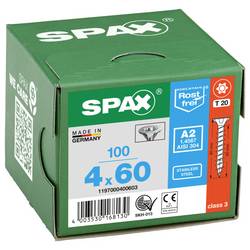 SPAX 1197000400603 šroub ze zápustnou hlavou 4 mm 60 mm T-STAR plus Nerezová ocel 100 ks