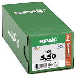 SPAX 1191010500505 šroub ze zápustnou hlavou 5 mm 50 mm T-STAR plus ocel 500 ks