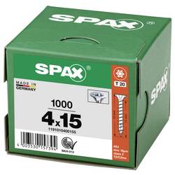 SPAX 1191010400155 šroub ze zápustnou hlavou 4 mm 15 mm T-STAR plus ocel 1000 ks