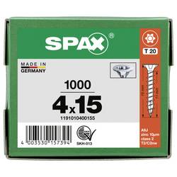 SPAX 1191010400155 šroub ze zápustnou hlavou 4 mm 15 mm T-STAR plus ocel 1000 ks