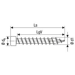 SPAX 1211010601405 sada kulatých šroubů do plechu 6 mm 140 mm T-STAR plus ocel 100 ks