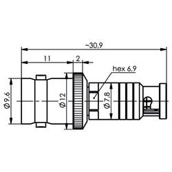 Telegärtner 100023658 100023658 BNC adaptér BNC zásuvka - 1 ks